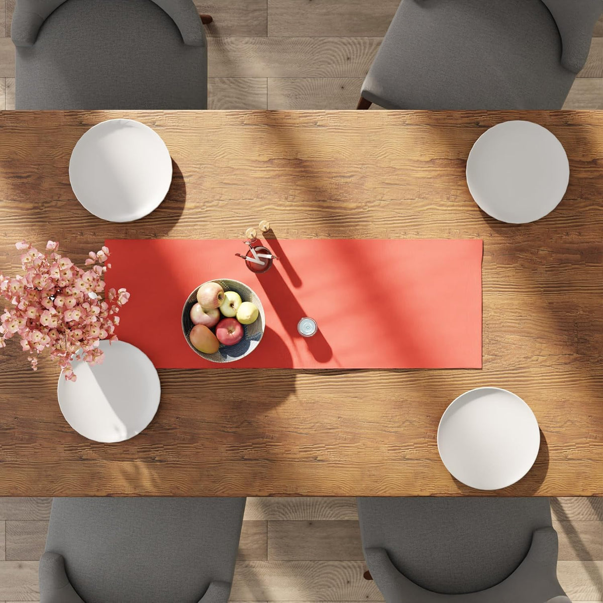 Table Runner, Cotton Canvas Dining Runner 13"x36"