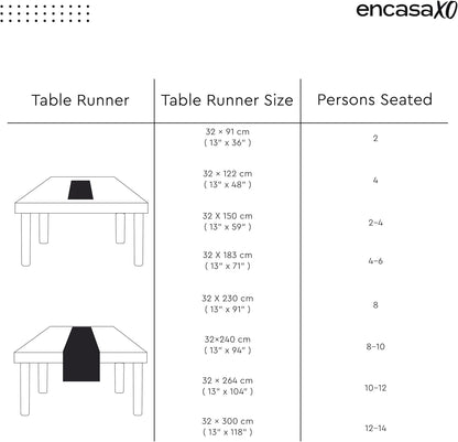 Table Runner, Cotton Canvas Dining Runner 13"x36"