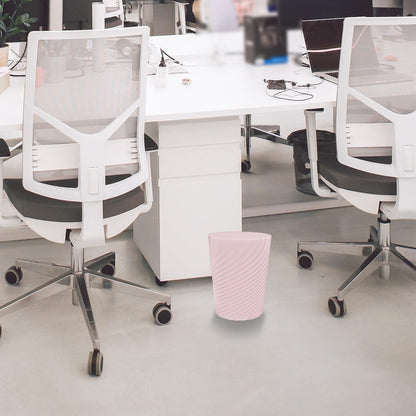 1.8 Gallon Small Trash Can Wastebasket Recycling Bin Slim Profile for Compact Spaces Bathroom, Office, Bedroom, Kitchen (1.8 Gallon, Pink)