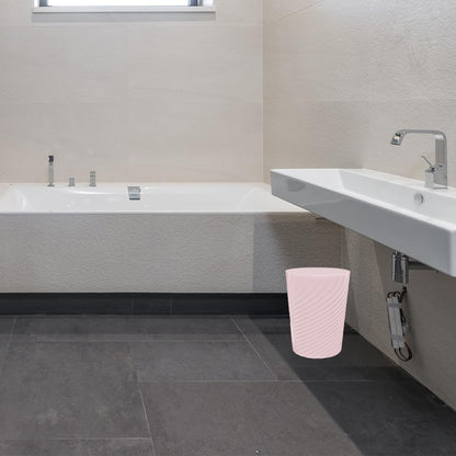 1.8 Gallon Small Trash Can Wastebasket Recycling Bin Slim Profile for Compact Spaces Bathroom, Office, Bedroom, Kitchen (1.8 Gallon, Pink)