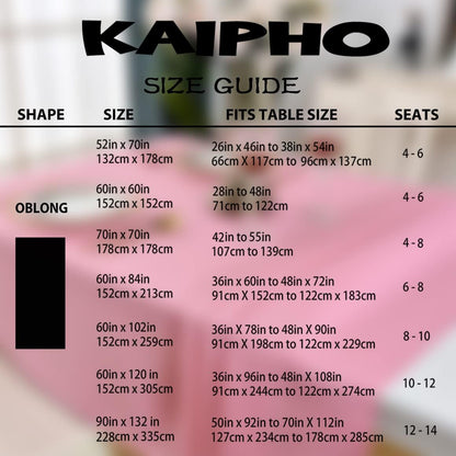 Pink Square Tablecloth Waterproof Table Cloth, 60 x 60 inch