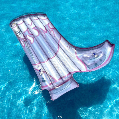 Cowgirl Boot Inflatable Pool Float – Pink Cowboy Boot Raft for Summer Pool Parties, Girls’ Trips & Bachelorette