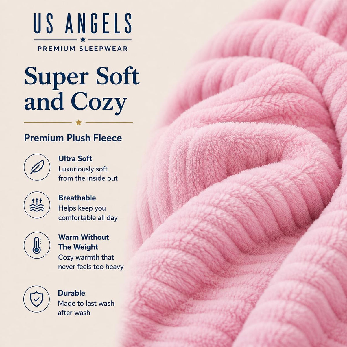 Plush Robe For Girls- Plush Winter PJ Robe With Pockets, Hoodie & Belt- Ultra-Soft Bathrobe