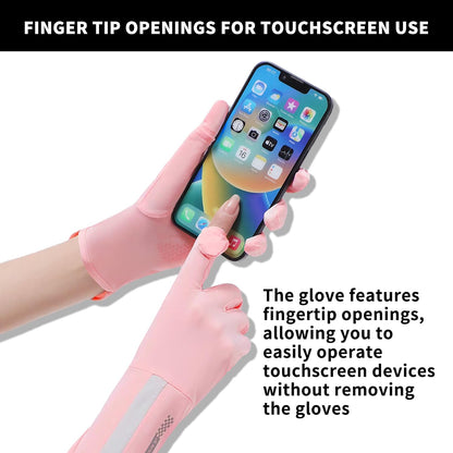 Driving Gloves Women, Cycling Gloves, Sun Women UV Protection- Short