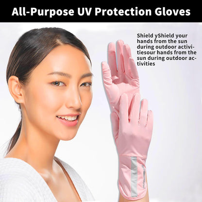 Driving Gloves Women, Cycling Gloves, Sun Women UV Protection- Short