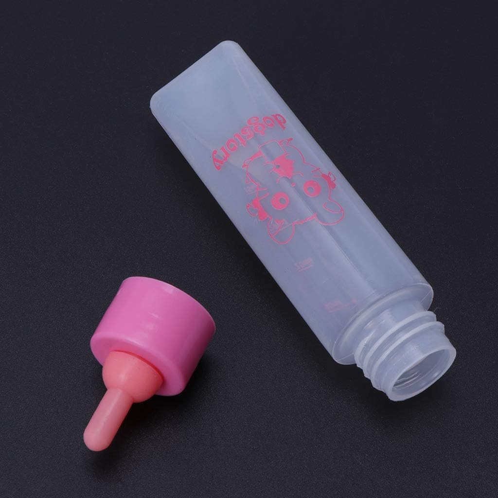 Baby Pet Bottle Nursing Bottle for Dog Feeding Bottle for Puppy Rabbit Small Pet Bottle Dog Milk Bottle Pet Nursing Bottle Puppy Kitten Feeding Bottle Mini Nipple Water Drinking Diepenser