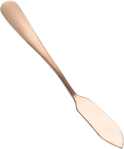 Stainless Steel Butter Knife, Cute Mini 5.7 inches Cheese Dessert Knives Breakfast Spreads Kitchen Knives for Butter Sandwiches Cheese(Rose Gold)