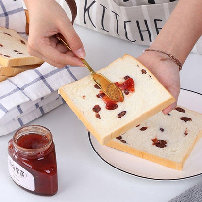 Stainless Steel Butter Knife, Cute Mini 5.7 inches Cheese Dessert Knives Breakfast Spreads Kitchen Knives for Butter Sandwiches Cheese(Rose Gold)