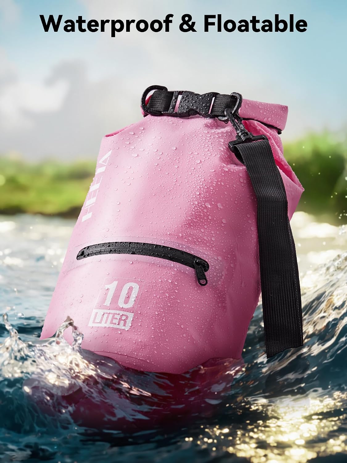 Waterproof Dry Bag Backpack with Zippered Pocket 5L/10L/20L/30L/40L