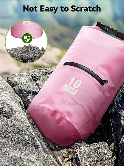 Waterproof Dry Bag Backpack with Zippered Pocket 5L/10L/20L/30L/40L