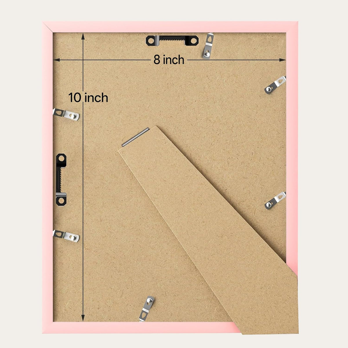 8x10 Picture Frame with 5x7 Mat, Pink, 1-Pack
