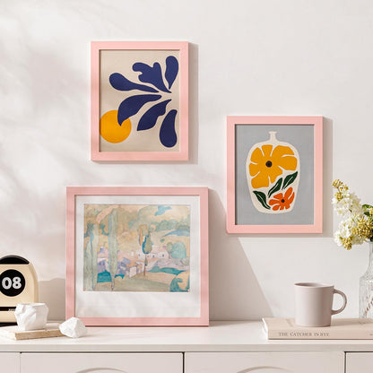 8x10 Picture Frame with 5x7 Mat, Pink, 1-Pack