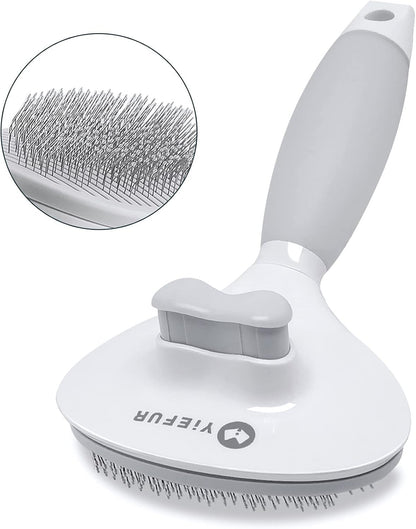 Cat Hair Brush,Cat Brush for Shedding,Soft Silicone Self Cleaning Brushes for Short and Long Haired Cats for Grooming and Shedding