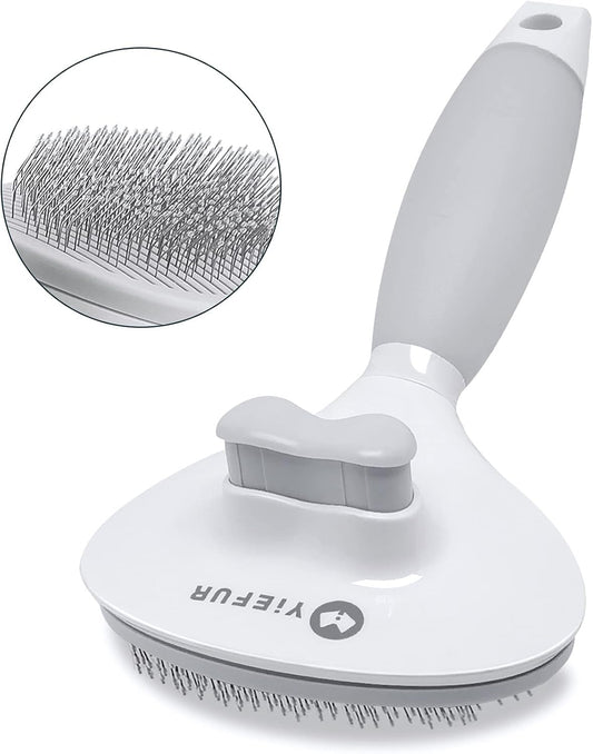 Cat Hair Brush,Cat Brush for Shedding,Soft Silicone Self Cleaning Brushes for Short and Long Haired Cats for Grooming and Shedding