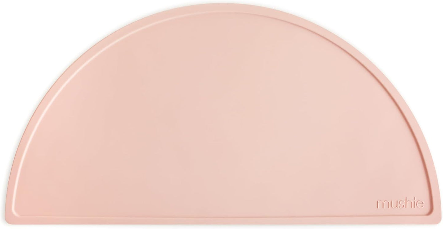 mushie Silicone Placemat for Kids | BPA-Free Non-Slip Design (Blush)