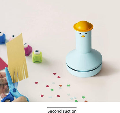 Mini Desktop Vacuum Cleaner Cute Desktop Cordless Vacuum Cleaner Multifunction Handheld Portable,Pink