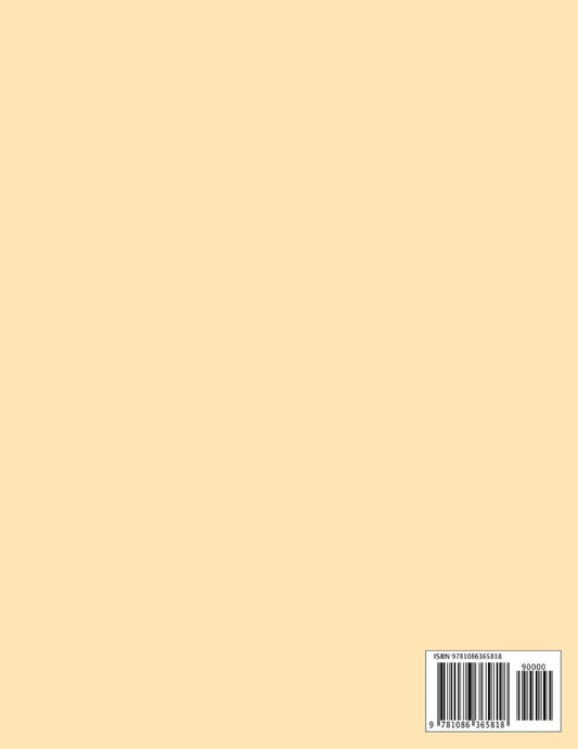 The Peach Notebook: Unlined/Plain Notebook – Large (8.5 x 11 inches) – 110 Pages, Softcover Journal