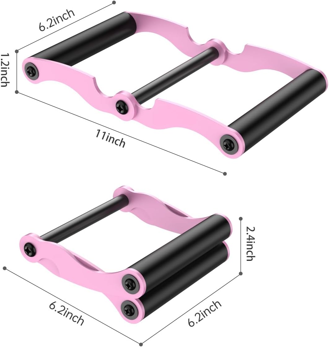AimiDream V Bar Landmine Handle Attachment for Barbell Bar, Solid Multi-Grip Landmine Handle Attachment with Non-Slip Rubber Handle, Fits Olympic Bars Strength Training Bars