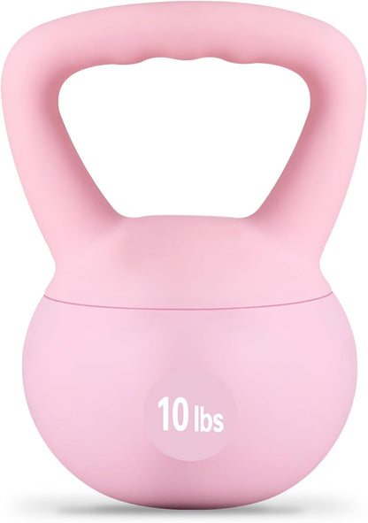 DlandHome Kettlebell Weights Strength Training Kettlebell-Great for Full Body Workout and Strength Training,Easy Grip Handle,PVC Filled with Iron Sand