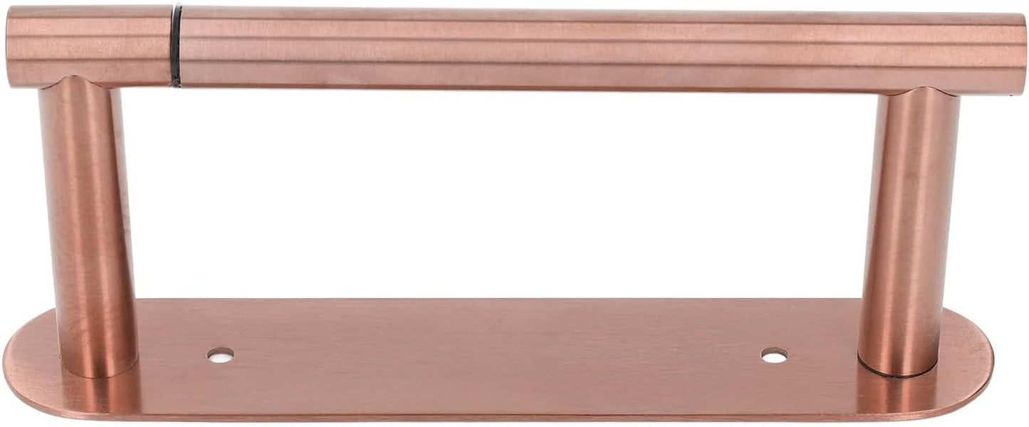 Toilet Paper Holder Wall Mount, 304 Stainless Steel Rustproof Toilet Tissue Roll Holder for Kitchen Bathroom (Rose Gold)