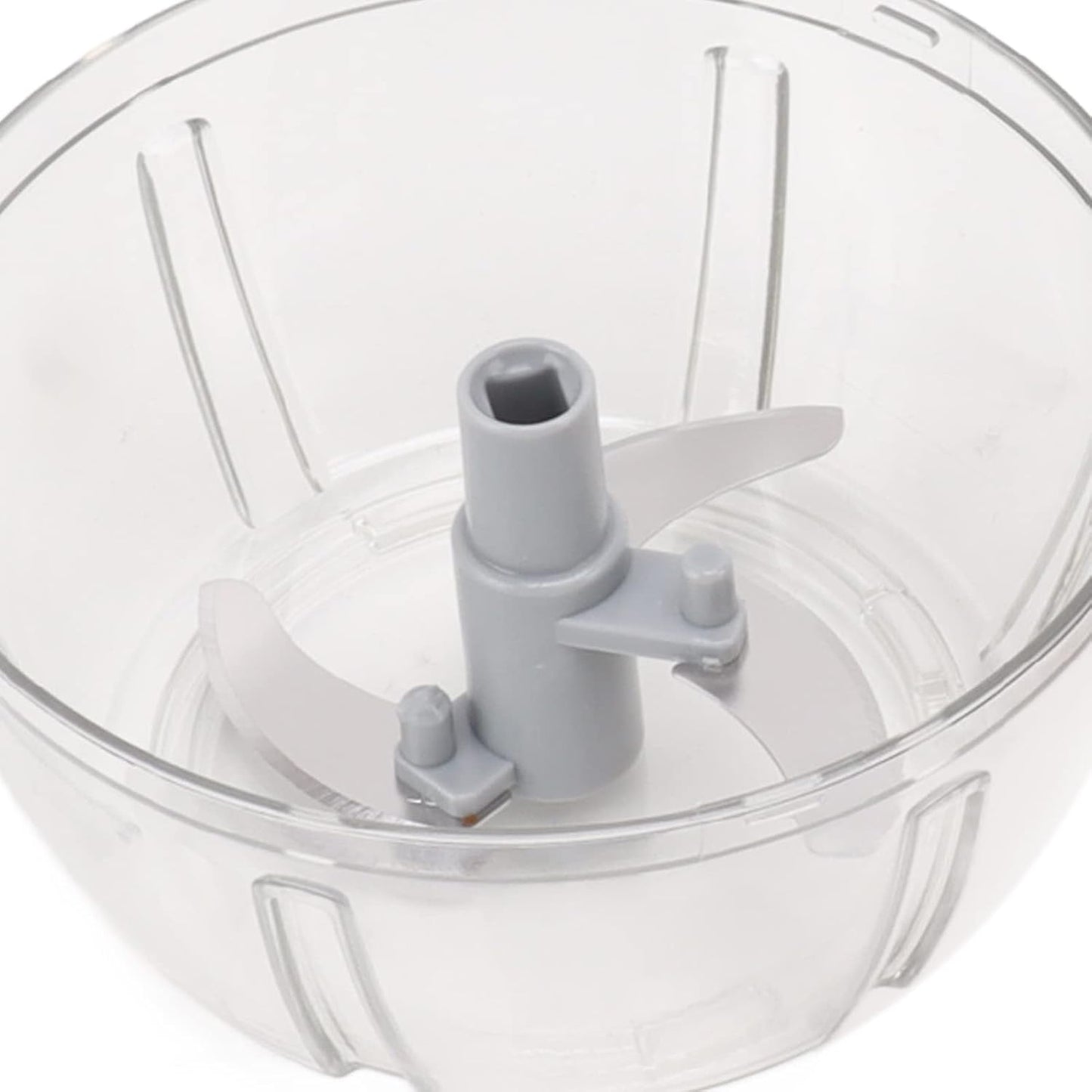 Manual Food Chopper, Durable Stainless Steel Blades for Quick Chopping for Home Kitchen, Pink Grey