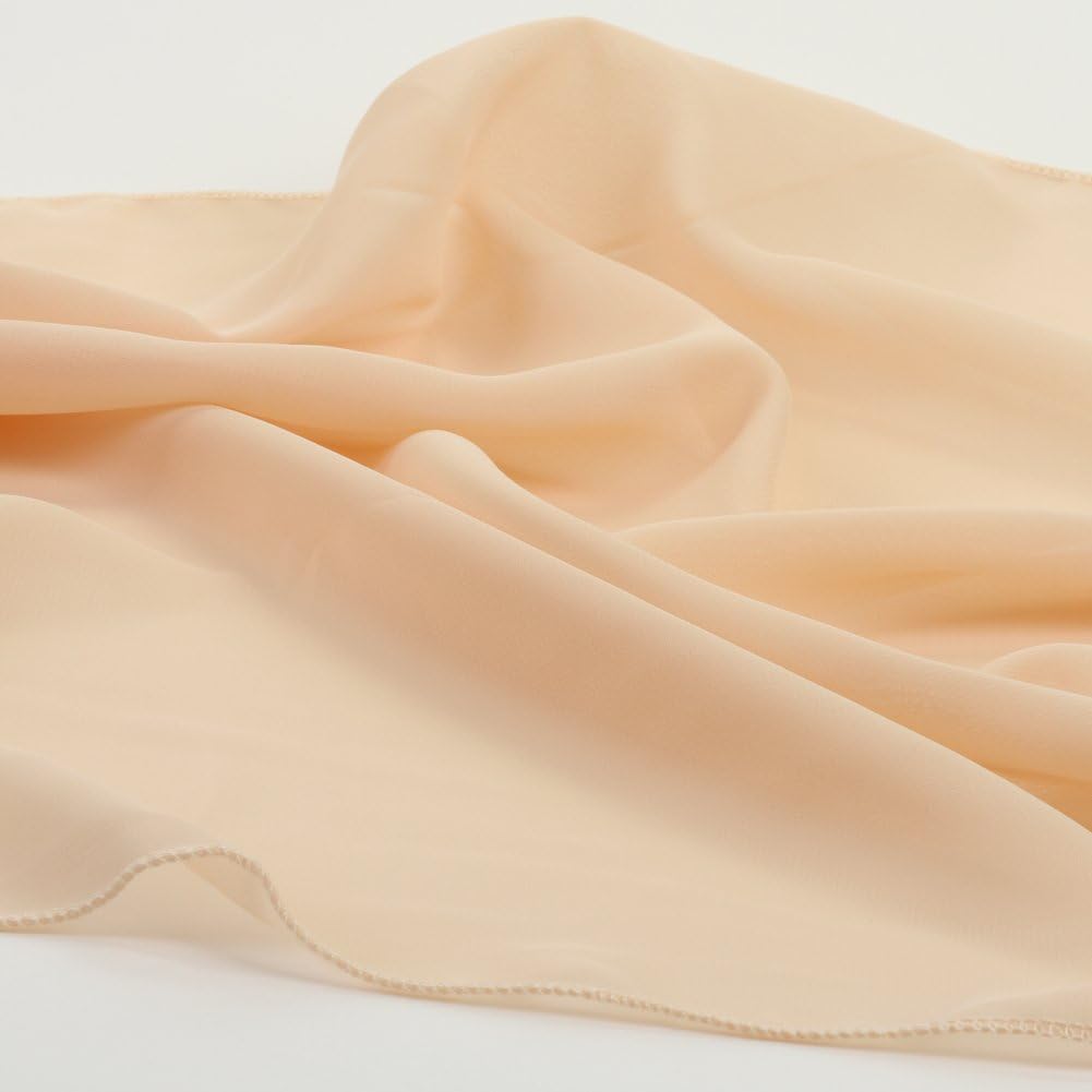 Koyal Wholesale 1Pcs Blush Peach Chiffon Table Runner 180 Inches Chiffon Table Runner Blush Quince Wedding Sheer Pink Table Runners, Baby Bridal Shower Easter Mothers Day Decorations
