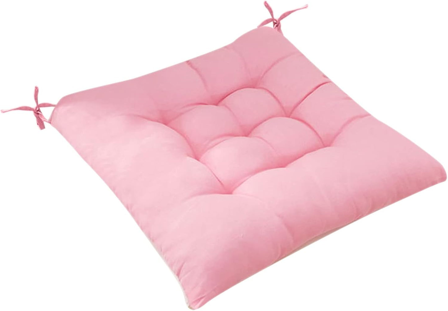 15.7×15.7in Indoor Outdoor Garden Patio Home Kitchen Office Chair Seat Cushion Pads,Soft and Comfy Swing Chair Cushion, Comfortable Replacement Lounge Pads (Pink)