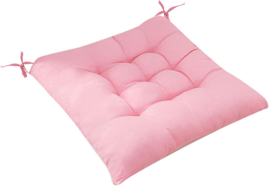 15.7×15.7in Indoor Outdoor Garden Patio Home Kitchen Office Chair Seat Cushion Pads,Soft and Comfy Swing Chair Cushion, Comfortable Replacement Lounge Pads (Pink)