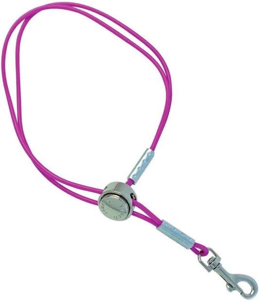 Dog Grooming Loops Vinyl Harness Trachea Saver No Choke or Pressure Restraints Choose Size and Color or Sets (13" Medium Pink)