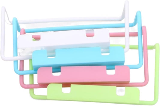 1/2Pcs Plastic Hanging Holder Multifunction Towel Rack Cupboard Cabinet Door Back Home Storage Organizer Kitchen Accessories(Pink,1pc)