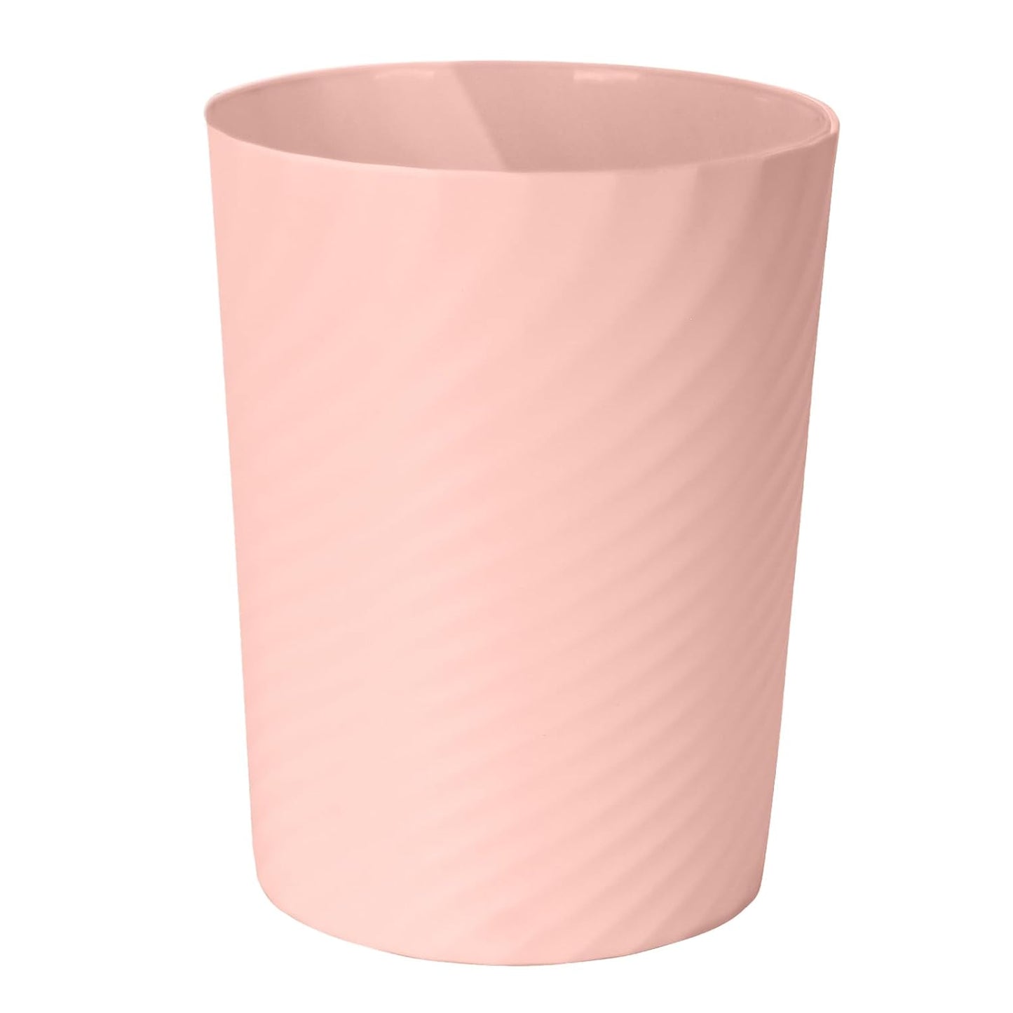 Small Plastic Trash Can - 1.8 Gallon - Pink - Wastebasket Garbage Can Container - Bathrooms, Laundry Room, Kitchens, Offices