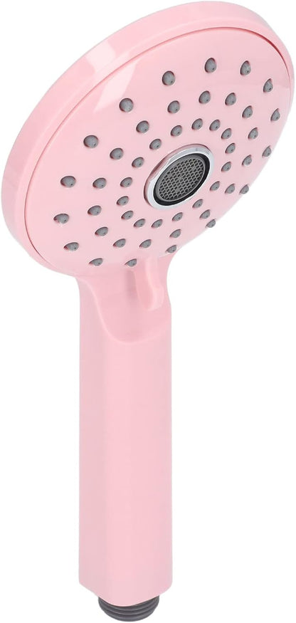 High Pressure Shower, Pressurized Handheld Shower with 2 Spray Functions for Bathroom, Hotel, and Bathtub (Cherry Pink)