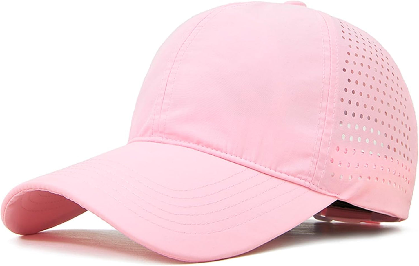 Quick Dry Baseball Cap Curved Brim Hat Laser Cut Mesh-Back Cap