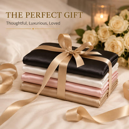 Silky Satin Pillowcases Standard 2 Pack Hair Care Pink 20 x 26