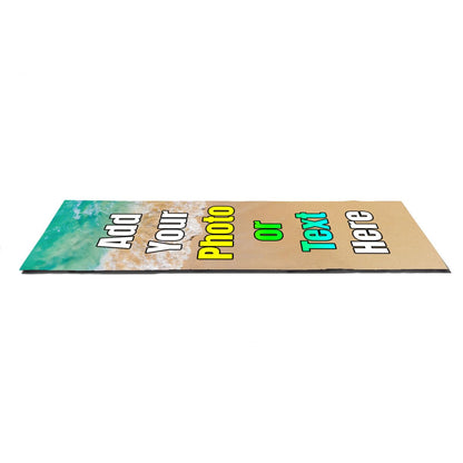 Personalized Skateboard Grip Tape with Photo, Custom Name Image Logo Waterproof Skateboard Stickers Non-Slip 9x33 Inch Customized Gifts for Men Women, HotPink