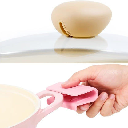 Neoflam Retro 2.0QT Low Stock Pot with Lid – 8.7" (22cm) Nonstick Ceramic Coated Casserole Pot for Soup, Pasta, Stew, Dishwasher Safe, Elegant Pink Cookware for Everyday Use, Made in Korea