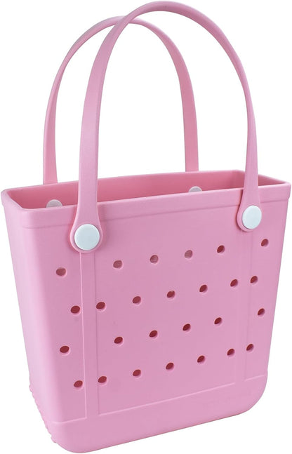 Rubber Beach Bag, Waterproof Travel Bags Washable Open Tote Bags for Beach（Small&Medium&Large& XL Beach Tote）