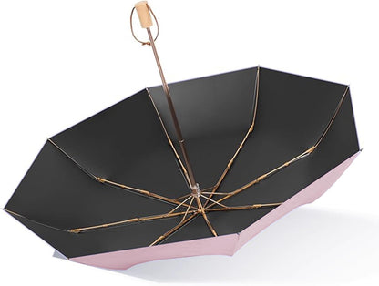 Sun Umbrella UV protection UPF 50+ Compact Portable travel Parasol Auto Open Close Windproof and Waterproof Folding Sun and Rain Small Umbrella For Walking