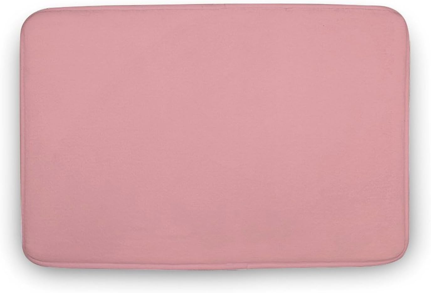 Minimal Simple Pastel Pink Bath Mat Rug 30x20, Ultra Soft Bathroom Rug, Non Slip and Absorbent Bath Rug Carpet for Bathroom Floor, Tub and Shower