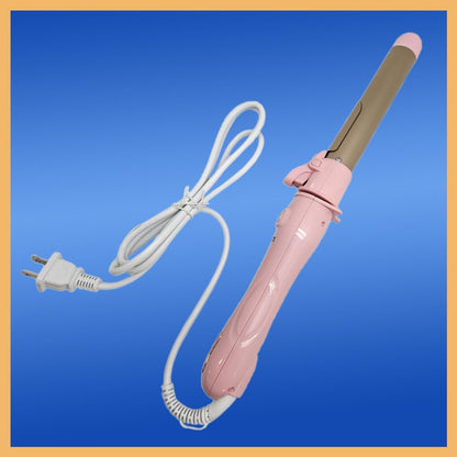 SdBeauty 1 Inch Automatic Rotating Curling Iron – Ceramic Barrel, Adjustable Heat, Pink & Gold – Creates Smooth, Long-Lasting Waves Without Pulling or Tangling