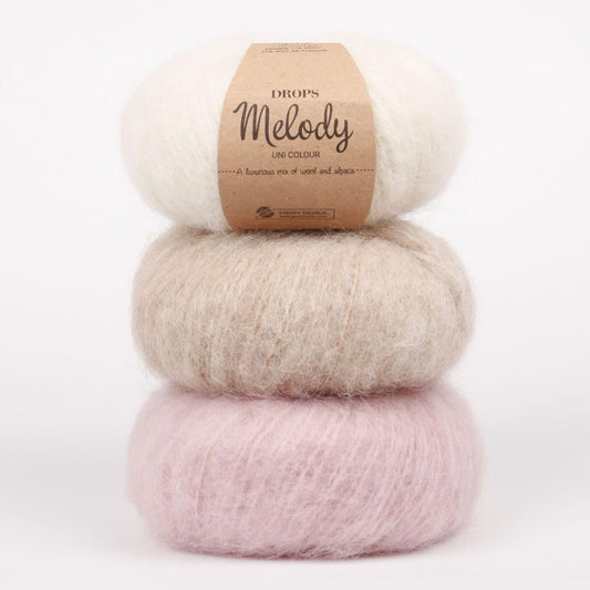 DROPS Melody 25 Peach Pink Bulky Weight Alpaca Wool Yarn