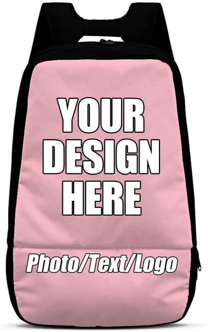 Personalized Sports Backpack for Basketball Soccer Volleyball Football, Custom Ball Backpacks with Separate Shoe Compartment, Customized Name Number Logo Training Gym Bag, LightPink