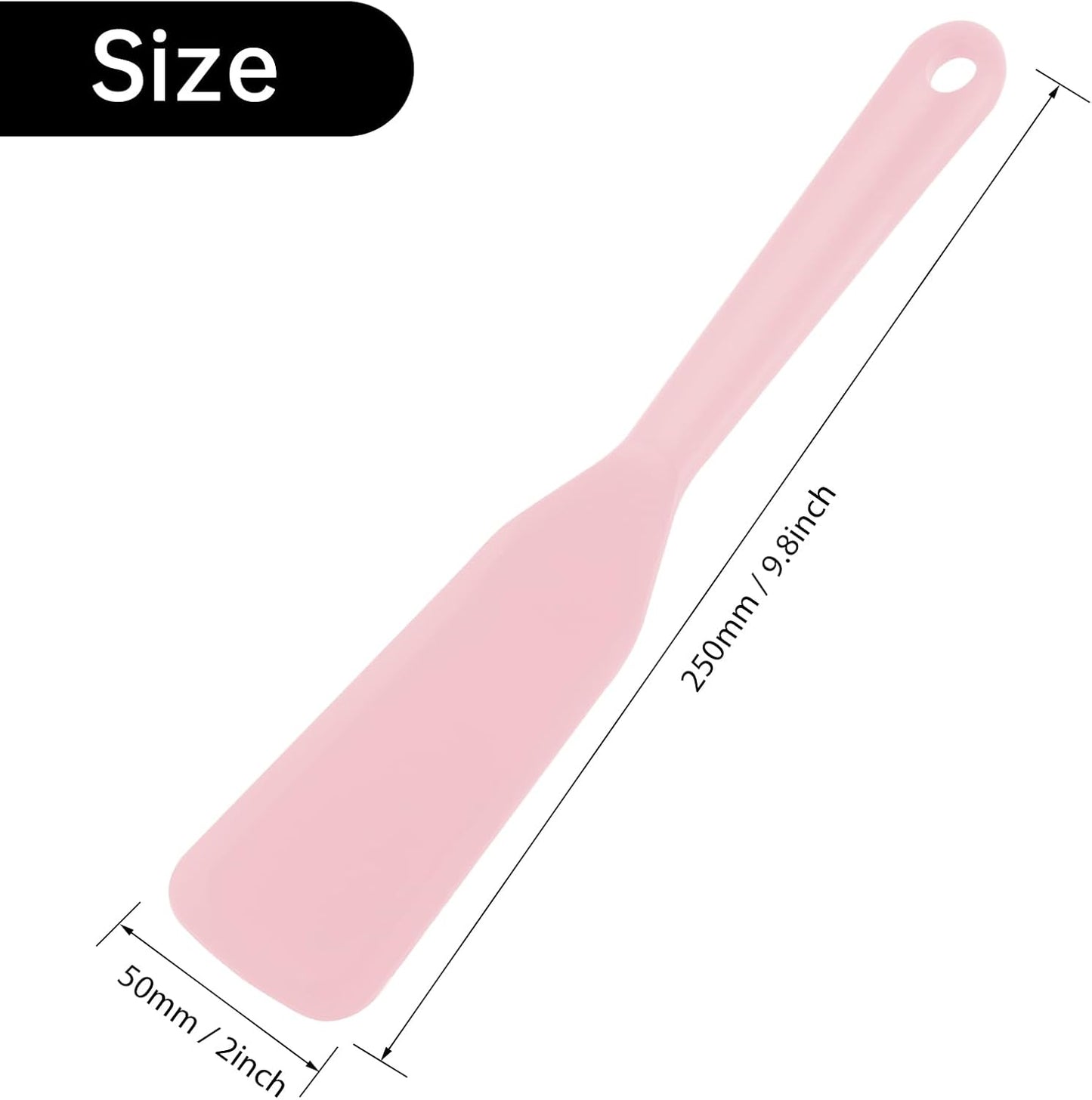 2 Pack Silicone Thin Omelet Turner, Heat Resistant Crepe Spatula for Nonstick Cookware, Pancake Spatula for Egg Cake Pizza Steak Omelet Crepes (Pink)