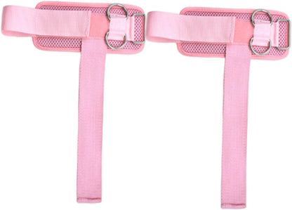 Set of 2 Wrist Straps for Weightlifting, Fitness Equipment with Double D-Rings for Training.