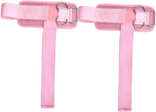 Set of 2 Wrist Straps for Weightlifting, Fitness Equipment with Double D-Rings for Training.