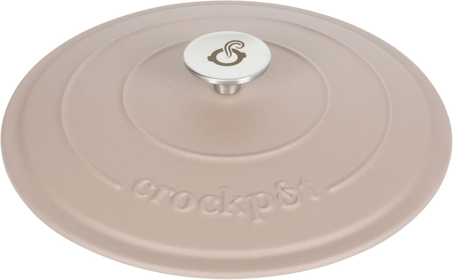 7 Quart Enameled Cast Iron Dutch Oven with Lid – Large Round Casserole Dish for Baking, Roasting & Slow Cooking – Oven & Stovetop Safe Cookware with Self-Basting Lid (Dusty Pink)