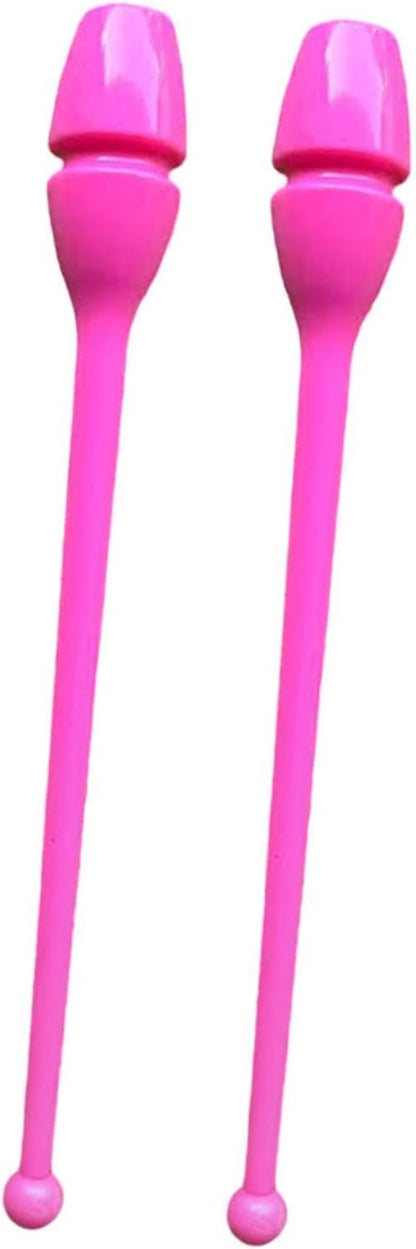 2Pcs Rhythm Gymnastics Exercise Pole Lightweight 34.5cm Gymnastics Training Equipment for Practice, Show Fitness Dance
