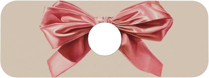 Watercolor Pink Velvet Bow On Light Beige Faucet Mat Splash Guard, Absorbent Quick-Dry Kitchen Sink Mat,Ideal For Splash Guard Drip Catching