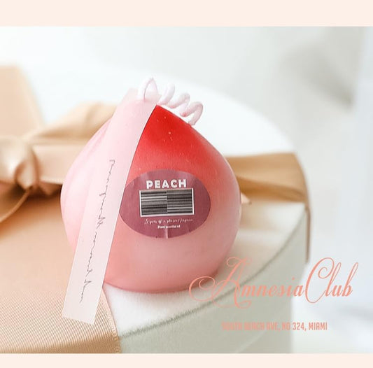 65gram Creative Lovely Kawaii Aromatherapy for Gifts Present Party Festival Anniversaries Wedding Birthday Peach Scented Candle Calm, Home Décor Burn Time of 5-7 Hours (1)