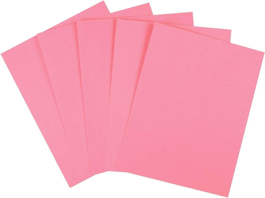 Staples Brights Colored Paper 8 1/2-Inch x 11-Inch Pink Ream 500/Ream, For Office, School & Home